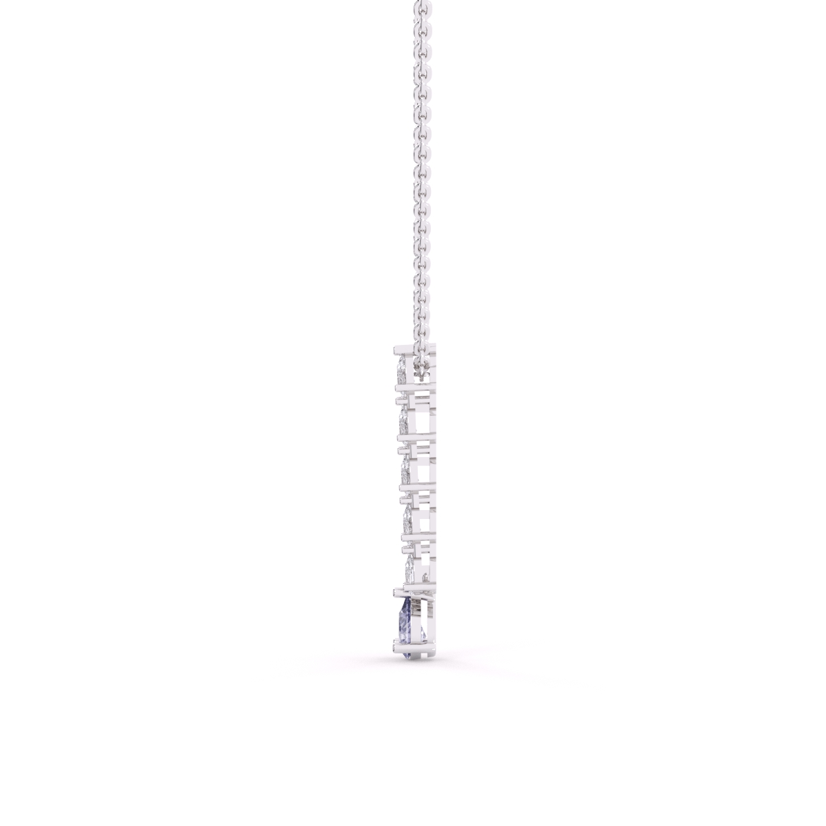 Twilight Row Lab Diamond larait Necklace